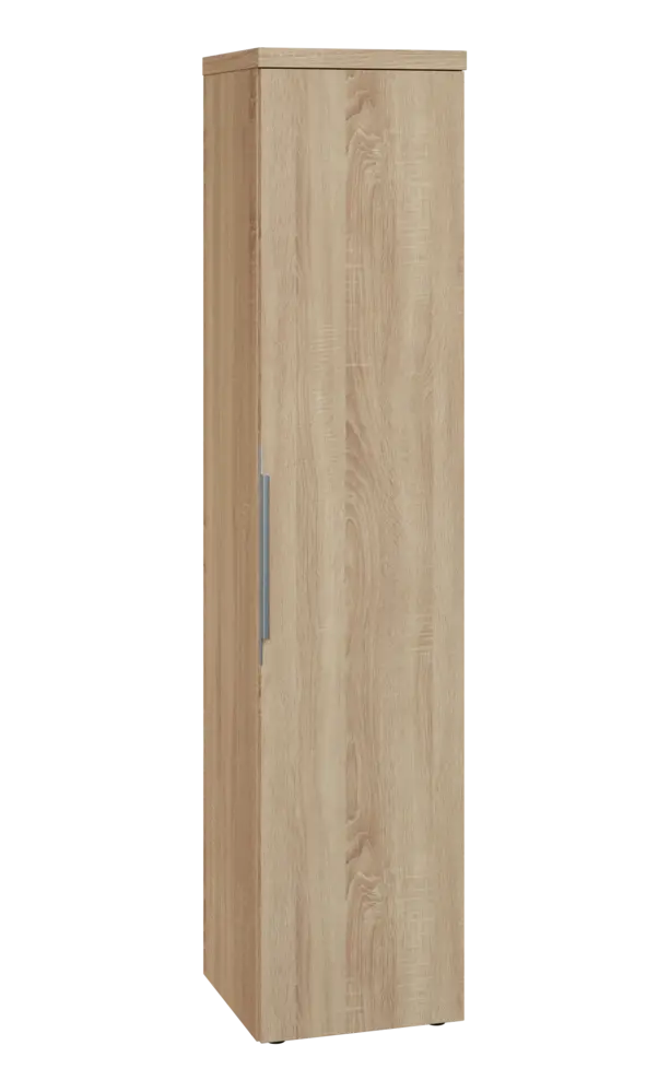 SIN 5 - 4D kancelářská skříň, 1-dveřová, pravá, 1820x400x400, dub bardolino